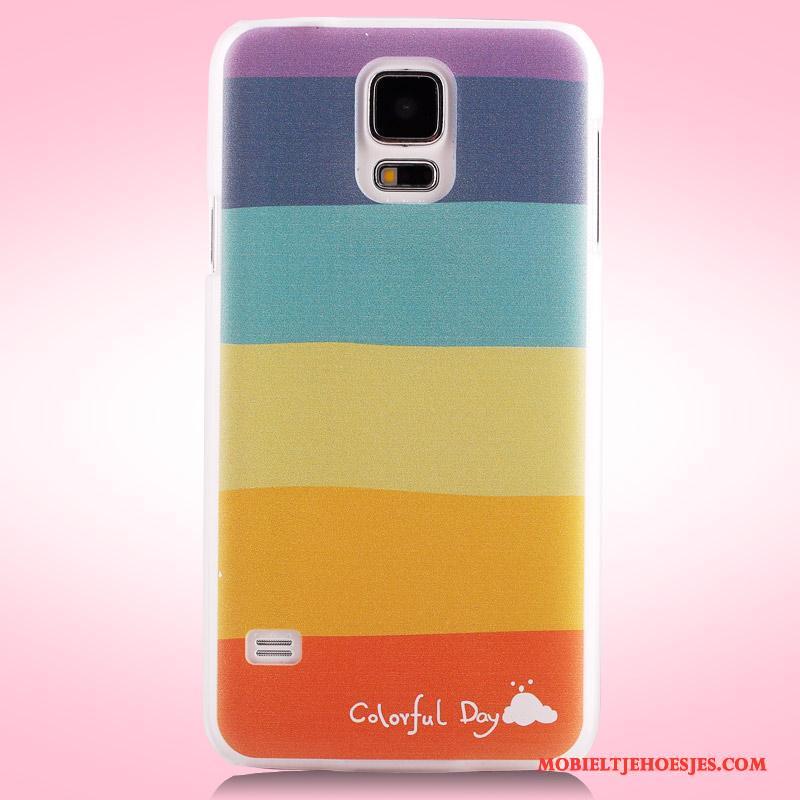 Samsung Galaxy S5 Purper Bescherming Hoesje Telefoon Mobiele Telefoon Geschilderd Ster