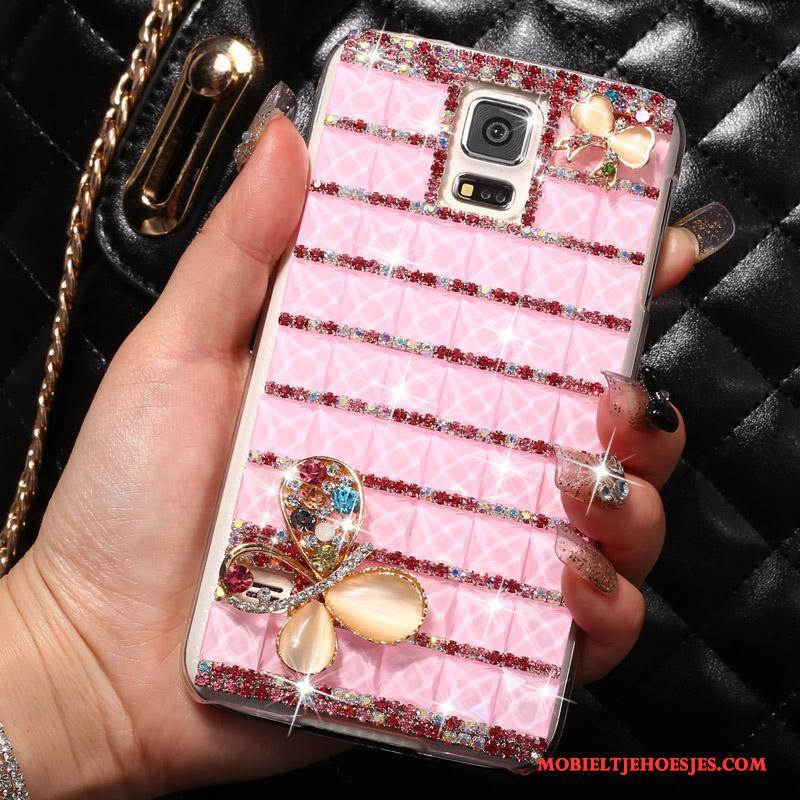 Samsung Galaxy S5 Trend Ster Roze Hoes Hard Hoesje Kleur