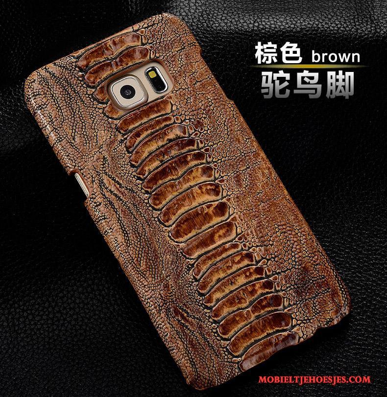 Samsung Galaxy S6 Edge Achterklep Hoes Kleur Mobiele Telefoon Hoesje Leren Etui Bescherming