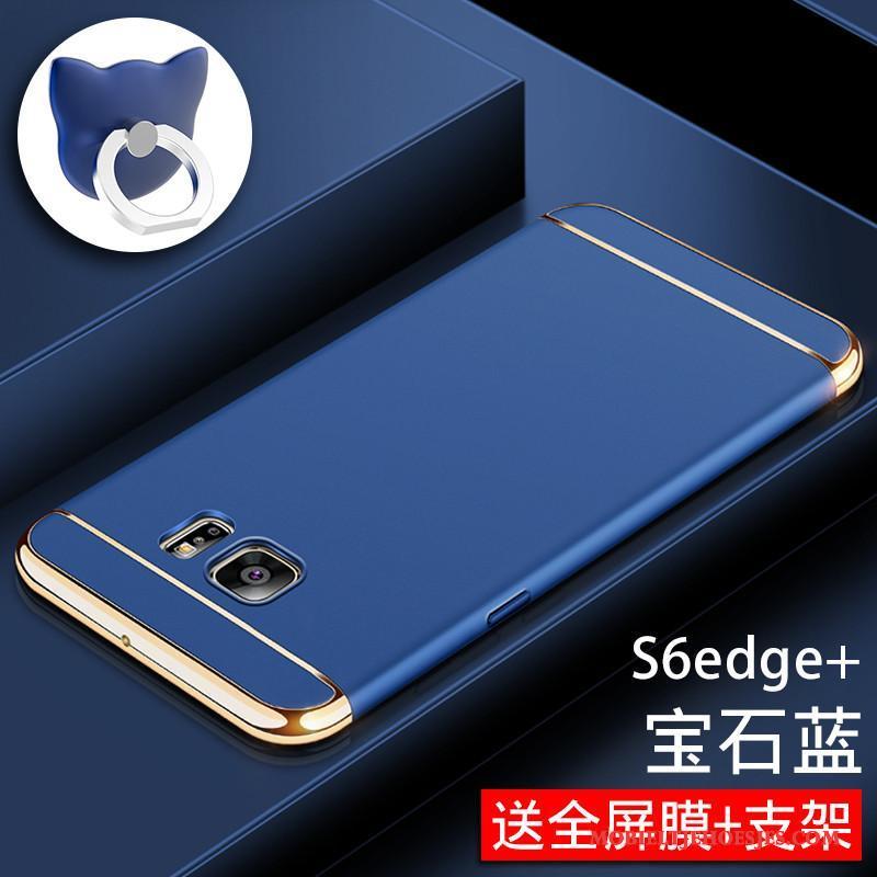 Samsung Galaxy S6 Edge Blauw Hard Anti-fall Hoesje Telefoon Bescherming Ster Schrobben