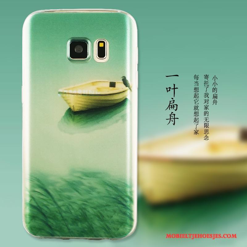 Samsung Galaxy S6 Edge + Hoes Dun Bescherming Mobiele Telefoon Siliconen Hoesje Groen