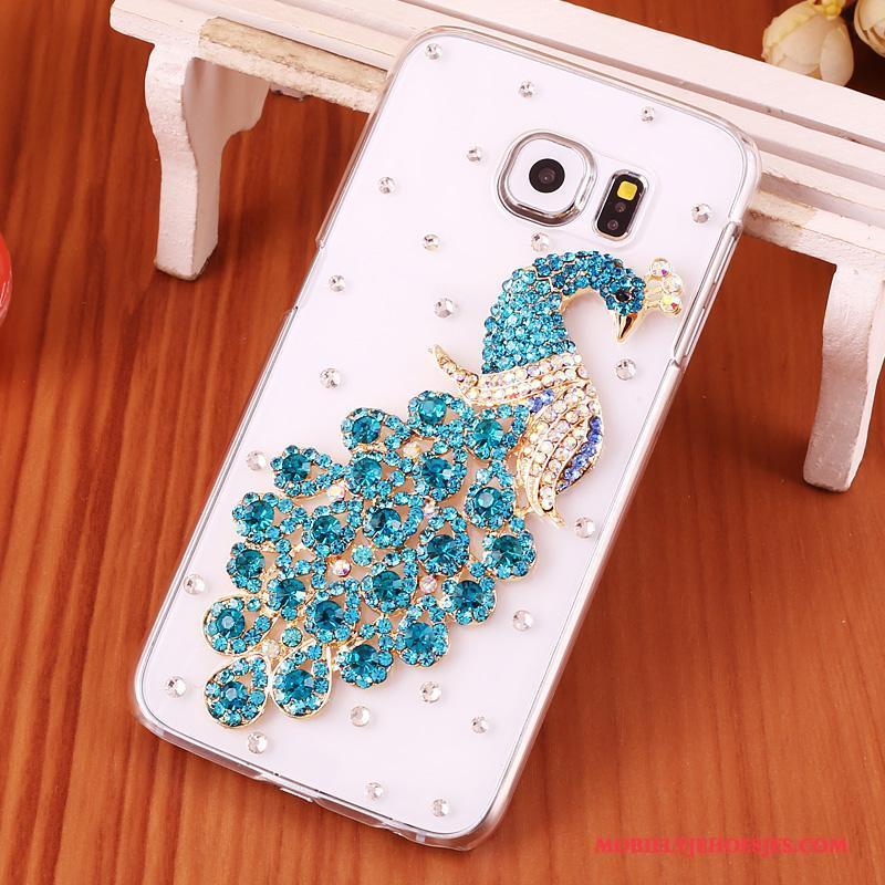 Samsung Galaxy S6 Edge + Hoes Ster Mobiele Telefoon Met Strass Bescherming Hoesje Zilver