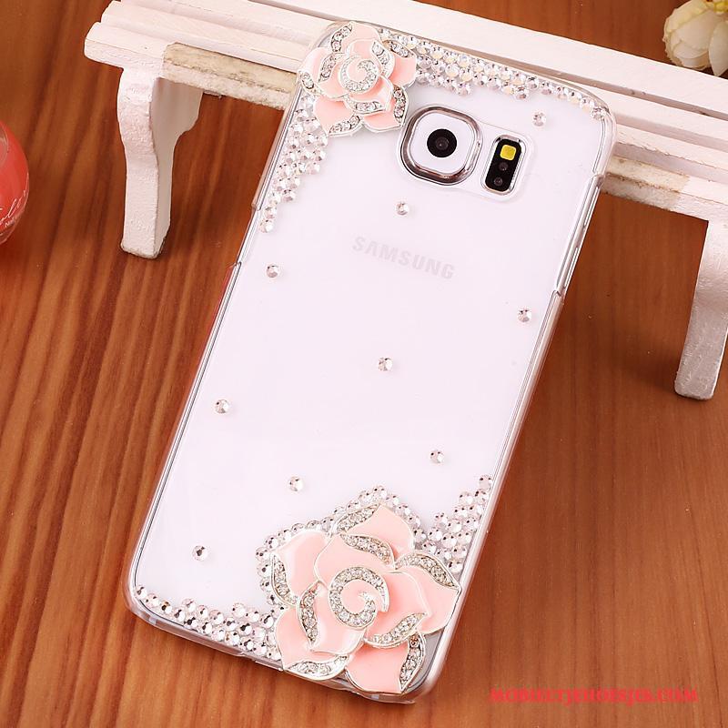 Samsung Galaxy S6 Edge + Hoes Ster Mobiele Telefoon Met Strass Bescherming Hoesje Zilver