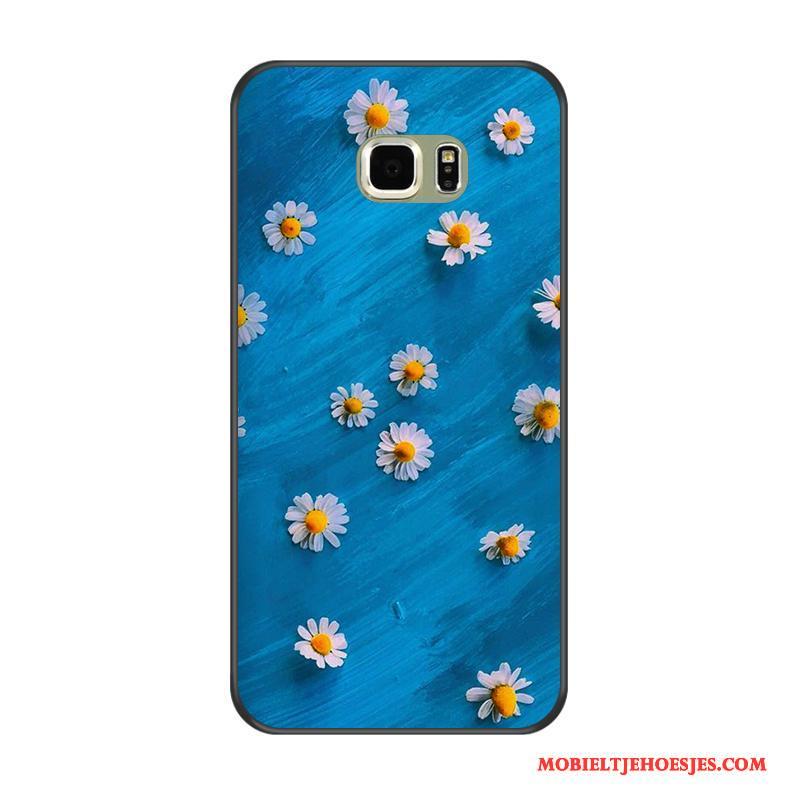 Samsung Galaxy S6 Edge + Hoesje All Inclusive Bescherming Wit Anti-fall Siliconen Zacht Ster