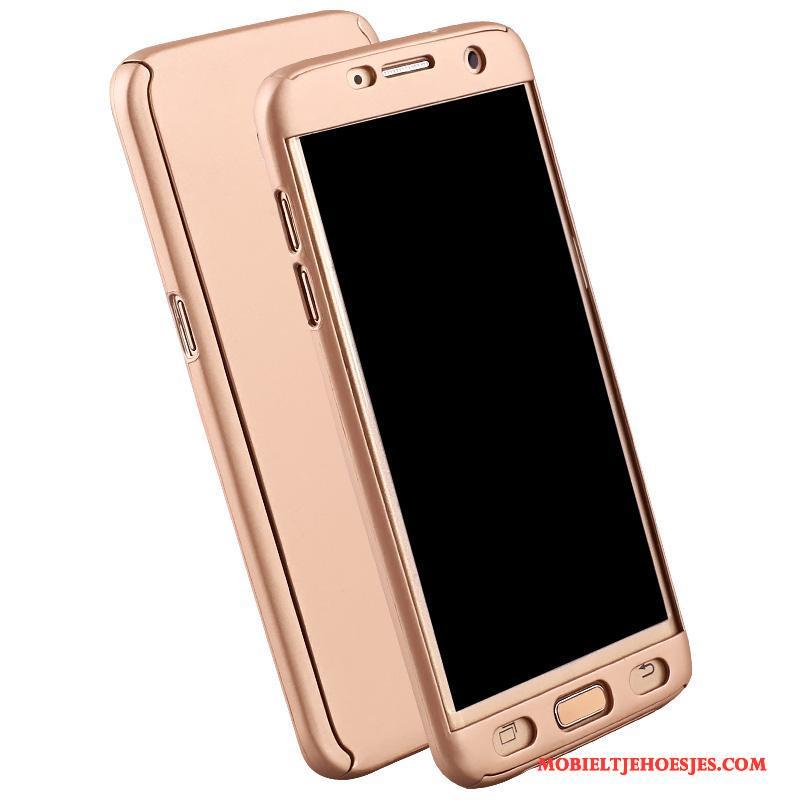 Samsung Galaxy S6 Edge Hoesje Hard All Inclusive Roze Anti-fall Bescherming Ster