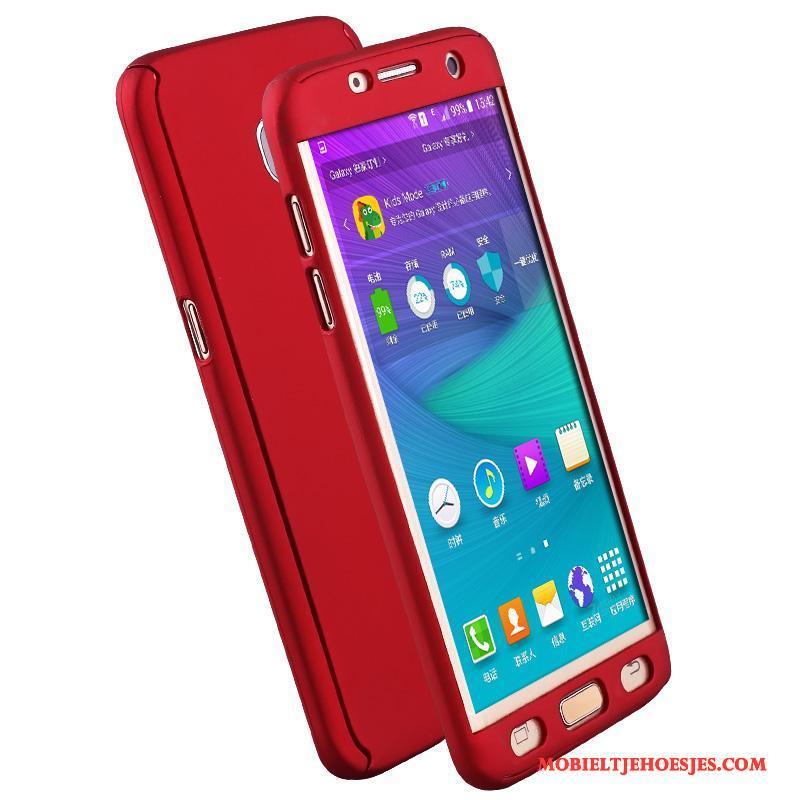 Samsung Galaxy S6 Edge Hoesje Hard All Inclusive Roze Anti-fall Bescherming Ster