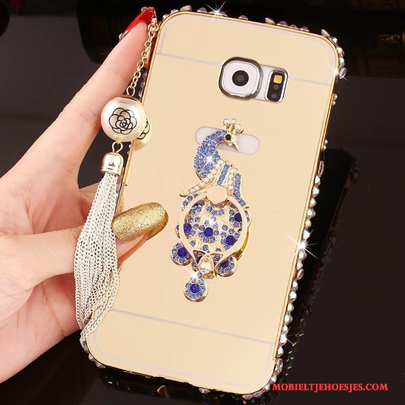 Samsung Galaxy S6 Edge + Mobiele Telefoon All Inclusive Hoes Ster Hoesje Telefoon Met Strass Ring