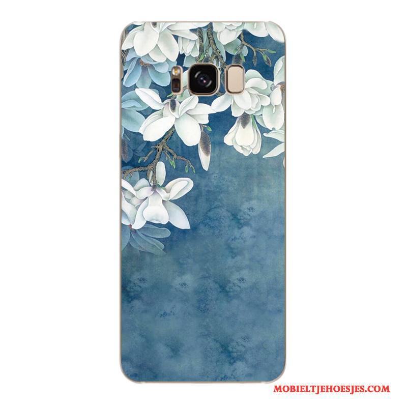 Samsung Galaxy S6 Edge + Roze Bescherming Zacht Bloemen Hoesje Telefoon Trendy Merk Mobiele Telefoon