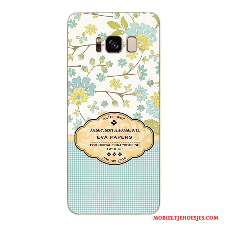 Samsung Galaxy S6 Edge + Roze Bescherming Zacht Bloemen Hoesje Telefoon Trendy Merk Mobiele Telefoon