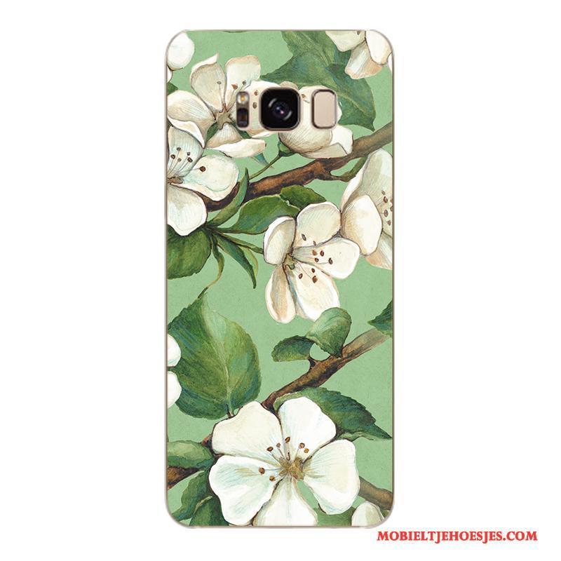 Samsung Galaxy S6 Edge + Roze Bescherming Zacht Bloemen Hoesje Telefoon Trendy Merk Mobiele Telefoon