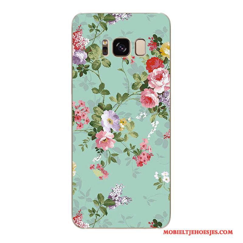 Samsung Galaxy S6 Edge + Roze Bescherming Zacht Bloemen Hoesje Telefoon Trendy Merk Mobiele Telefoon