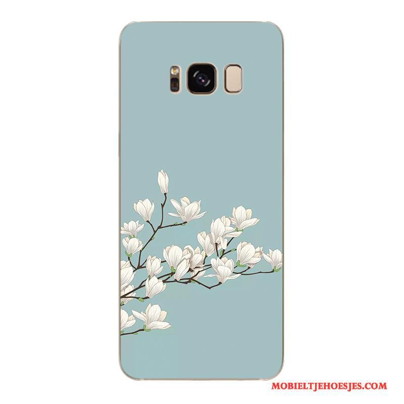 Samsung Galaxy S6 Edge + Roze Bescherming Zacht Bloemen Hoesje Telefoon Trendy Merk Mobiele Telefoon