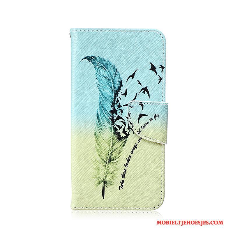 Samsung Galaxy S6 Edge + Ster Hoesje Telefoon Kleur Spotprent Folio Bescherming Leren Etui