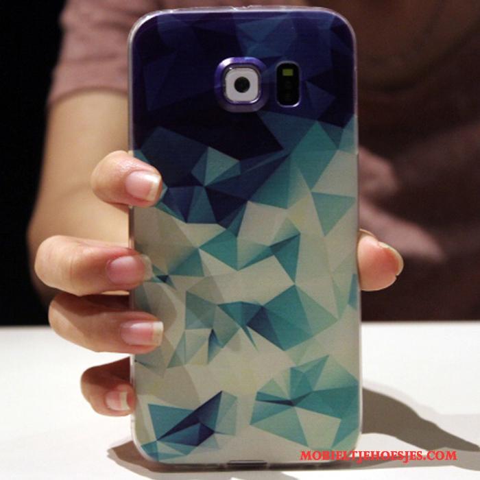 Samsung Galaxy S6 Edge Zacht Ster Scheppend Spotprent Hoesje Telefoon Bescherming Siliconen