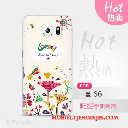 Samsung Galaxy S6 Groen Ster Hoes Bescherming Mobiele Telefoon Hoesje Telefoon