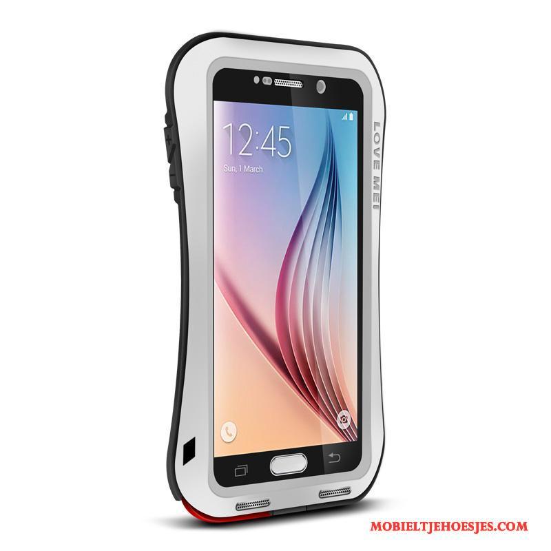 Samsung Galaxy S6 Hoes Zacht Siliconen Rood Hoesje Telefoon All Inclusive Drie Verdedigingen