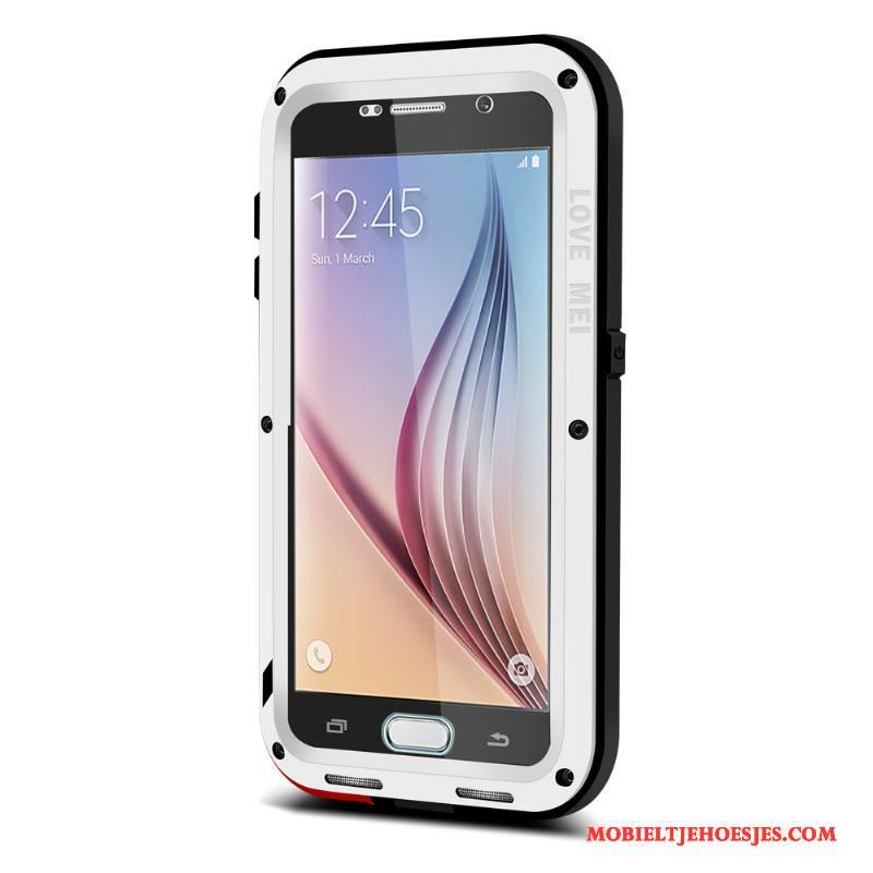 Samsung Galaxy S6 Hoes Zacht Siliconen Rood Hoesje Telefoon All Inclusive Drie Verdedigingen