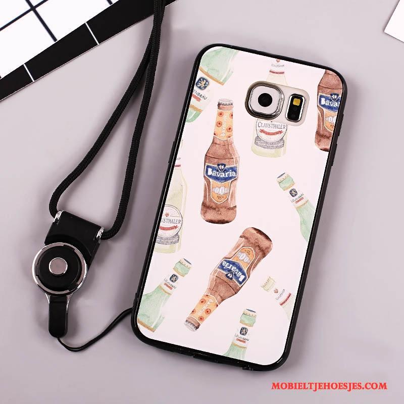 Samsung Galaxy S6 Hoesje Zacht All Inclusive Hoes Bescherming Kleur Lovers Geschilderd