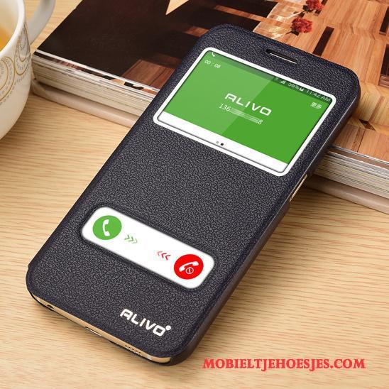 Samsung Galaxy S6 Leren Etui Hoesje Bescherming Folio Mobiele Telefoon Ster