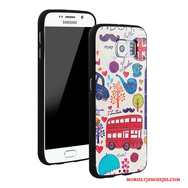 Samsung Galaxy S6 Siliconen Bescherming Spotprent All Inclusive Anti-fall Hoesje Telefoon Trend