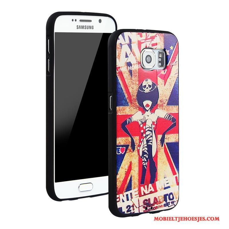 Samsung Galaxy S6 Siliconen Bescherming Spotprent All Inclusive Anti-fall Hoesje Telefoon Trend