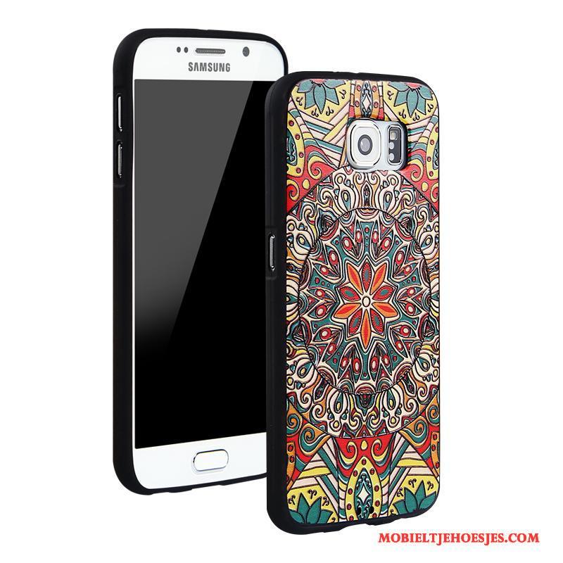 Samsung Galaxy S6 Siliconen Bescherming Spotprent All Inclusive Anti-fall Hoesje Telefoon Trend