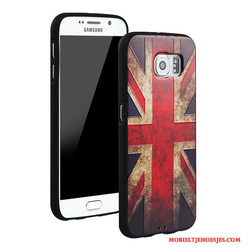 Samsung Galaxy S6 Siliconen Bescherming Spotprent All Inclusive Anti-fall Hoesje Telefoon Trend