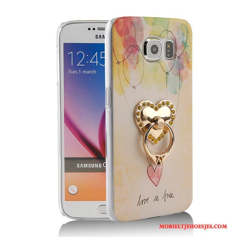 Samsung Galaxy S6 Ster Hoes Ring Bescherming Ondersteuning Hoesje Telefoon Mobiele Telefoon