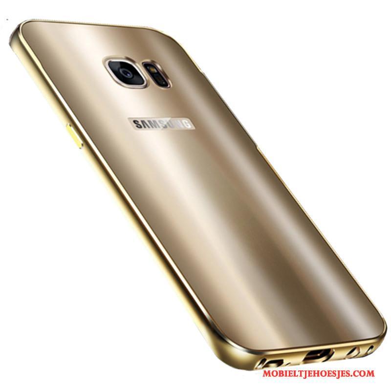Samsung Galaxy S7 Bescherming Metaal Ster Blauw Mobiele Telefoon Hoesje Omlijsting