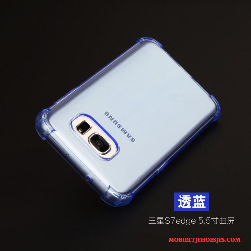 Samsung Galaxy S7 Edge Anti-fall Groen Hoesje Telefoon Bescherming Zacht Gasbag Ster