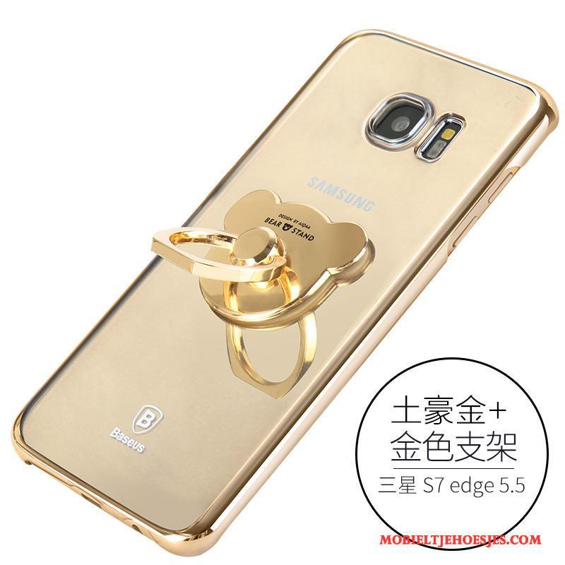 Samsung Galaxy S7 Edge Bescherming Hoes Zilver Hoesje Telefoon Accessoires Anti-fall Ster