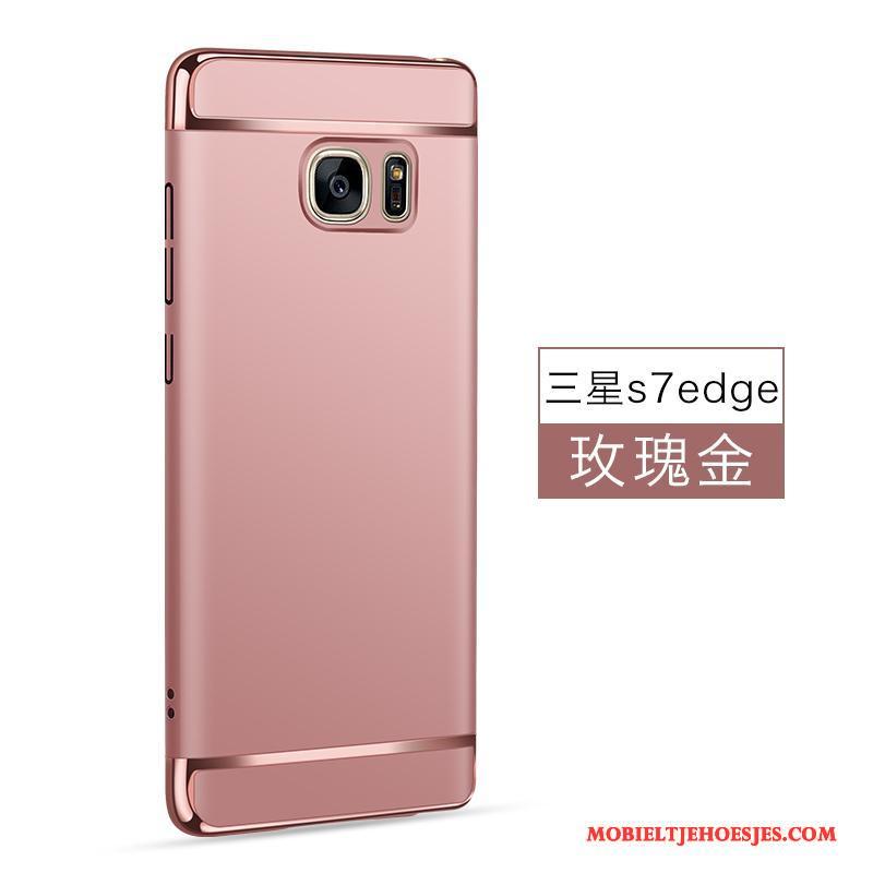 Samsung Galaxy S7 Edge Hard Anti-fall Zwart Hoesje Telefoon Trend Ster