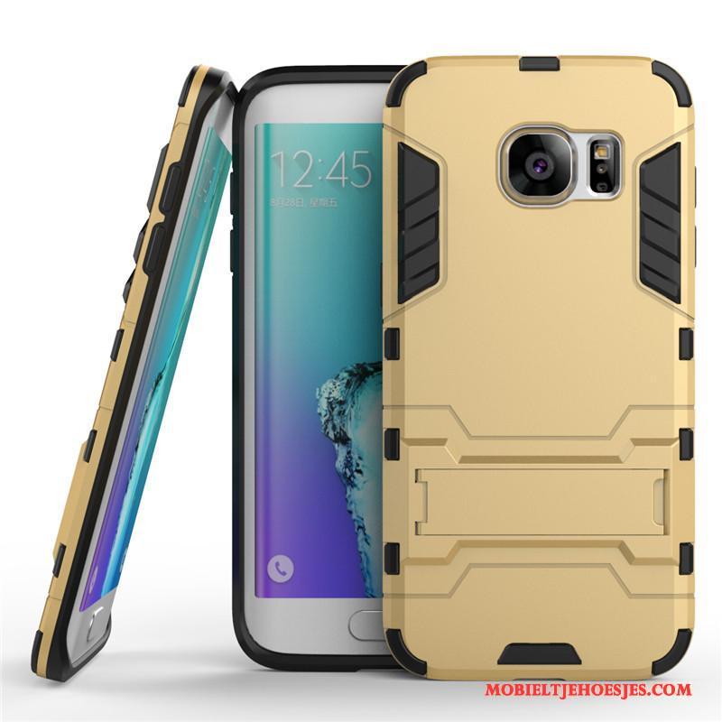 Samsung Galaxy S7 Edge Hard Hoes Hoesje Wit Ster Mobiele Telefoon Bescherming