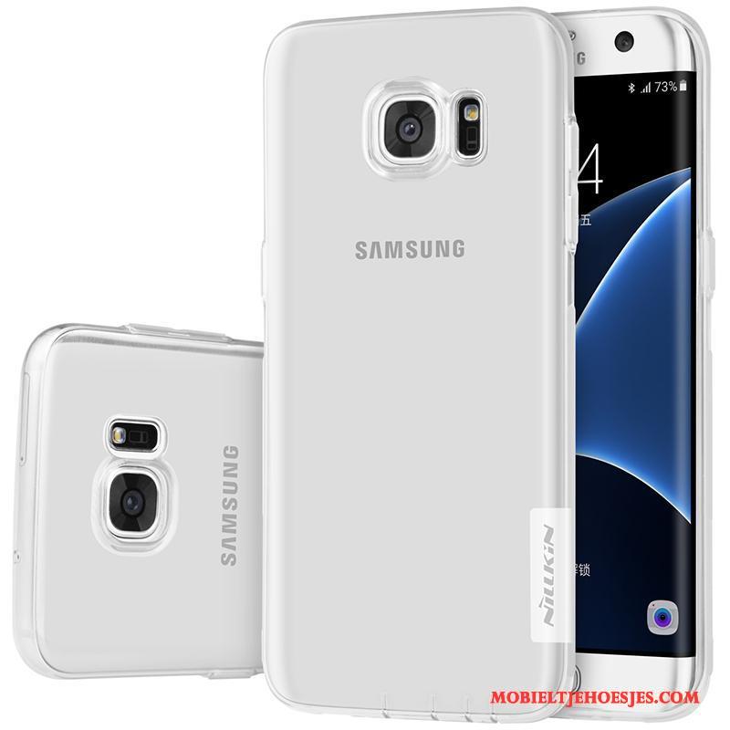 Samsung Galaxy S7 Edge Hoes Ster Mobiele Telefoon Zacht Bescherming Goud Hoesje