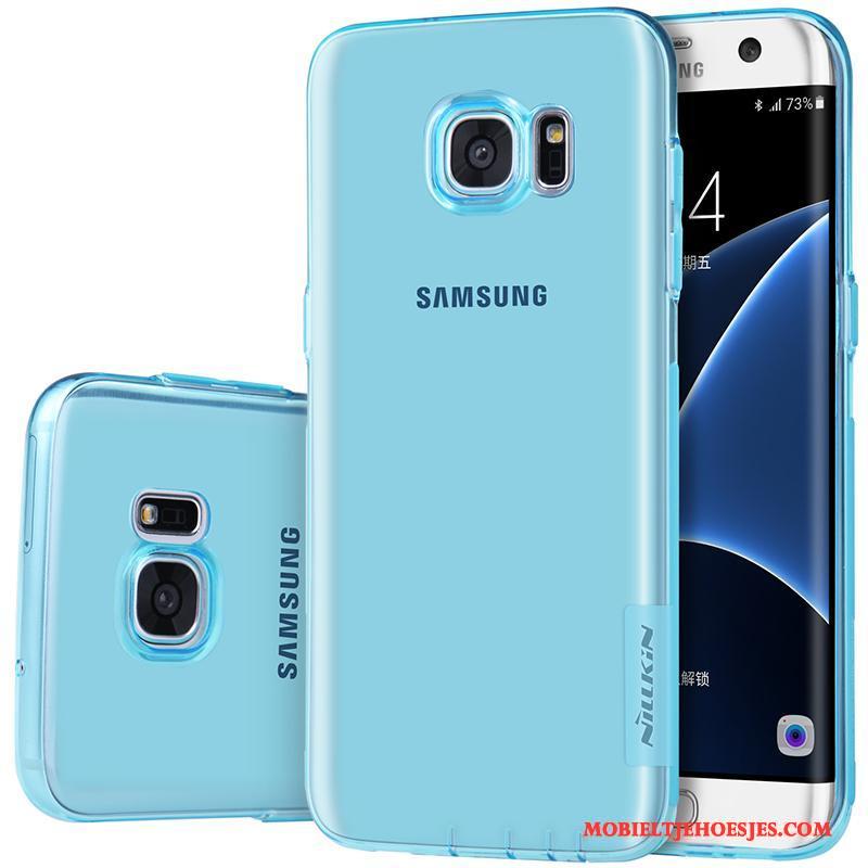 Samsung Galaxy S7 Edge Hoes Ster Mobiele Telefoon Zacht Bescherming Goud Hoesje