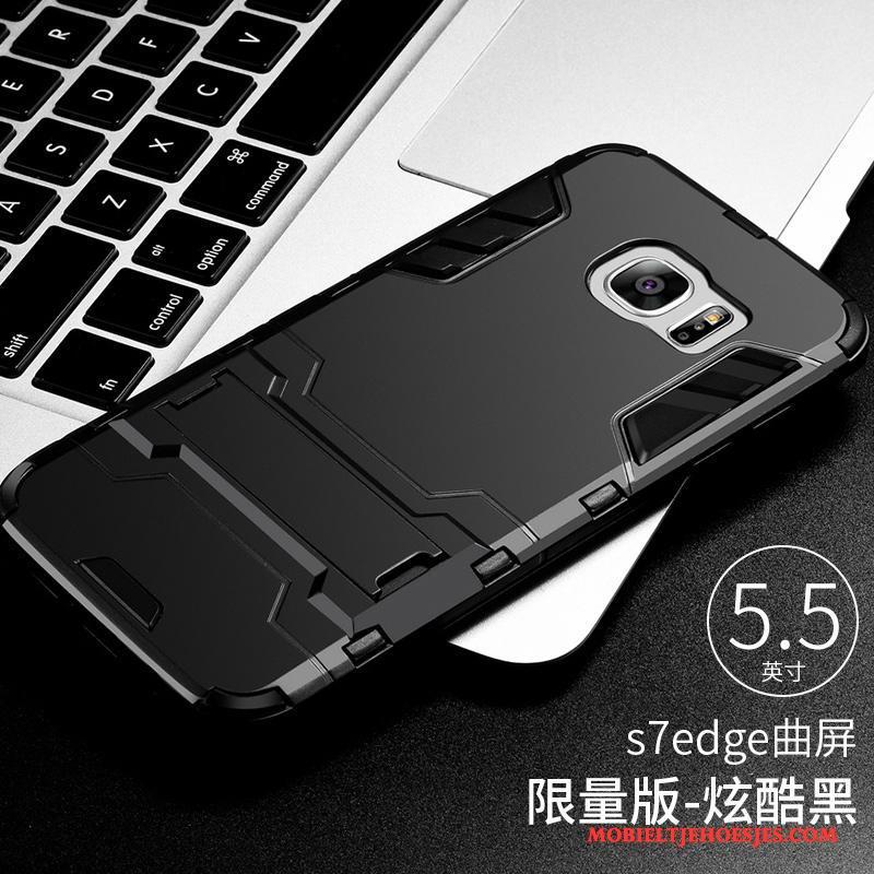 Samsung Galaxy S7 Edge Hoesje Hoes Trend Grijs Siliconen All Inclusive Anti-fall Persoonlijk