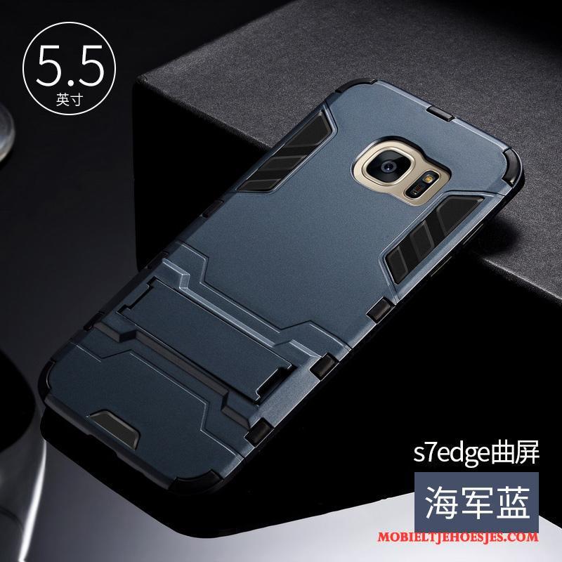 Samsung Galaxy S7 Edge Hoesje Hoes Trend Grijs Siliconen All Inclusive Anti-fall Persoonlijk