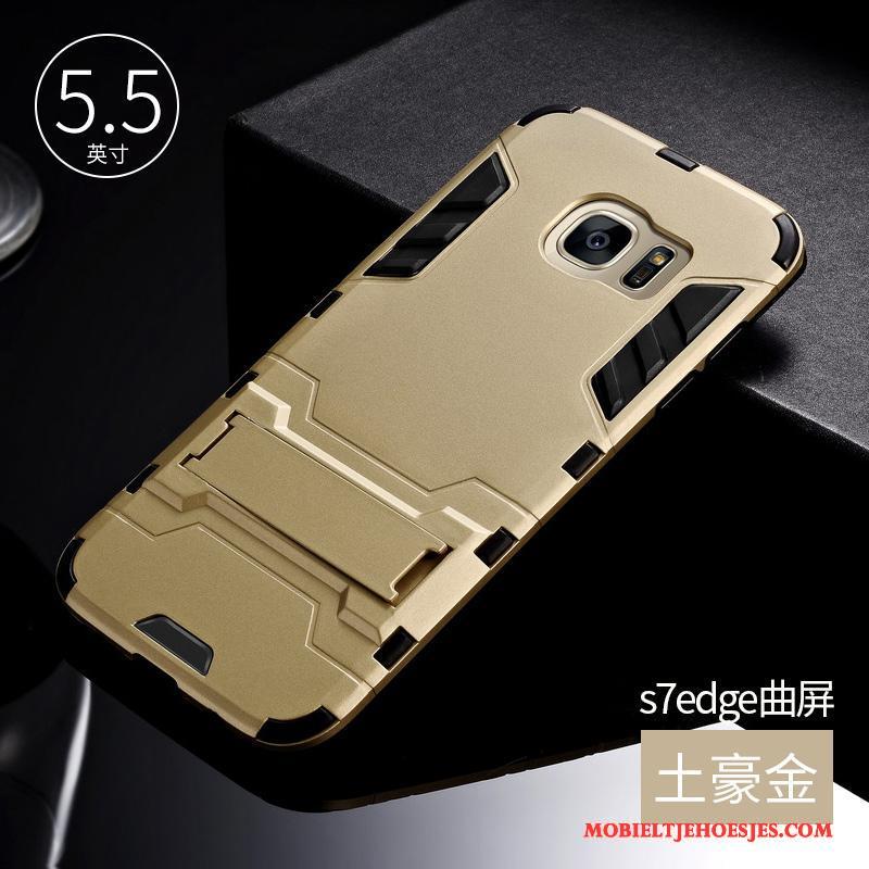 Samsung Galaxy S7 Edge Hoesje Hoes Trend Grijs Siliconen All Inclusive Anti-fall Persoonlijk