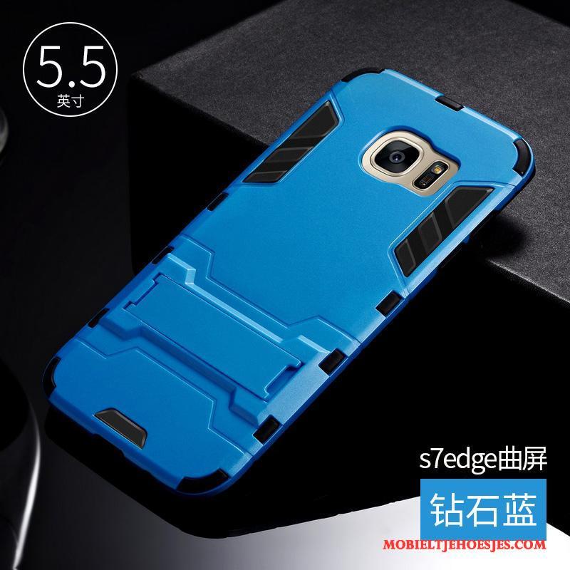 Samsung Galaxy S7 Edge Hoesje Hoes Trend Grijs Siliconen All Inclusive Anti-fall Persoonlijk