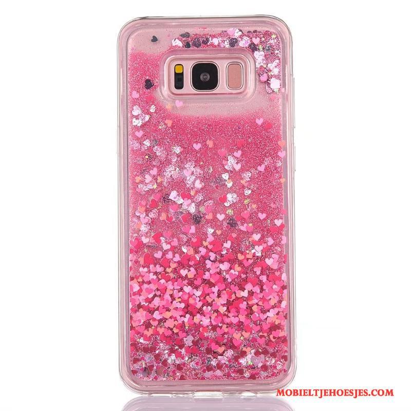 Samsung Galaxy S7 Edge Hoesje Telefoon All Inclusive Drijfzand Roze Scheppend Spotprent Zacht