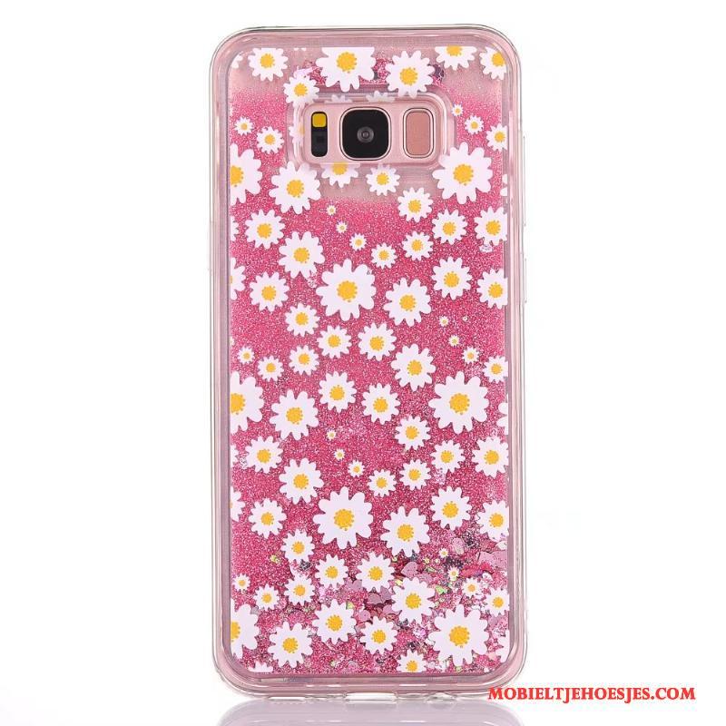 Samsung Galaxy S7 Edge Hoesje Telefoon All Inclusive Drijfzand Roze Scheppend Spotprent Zacht