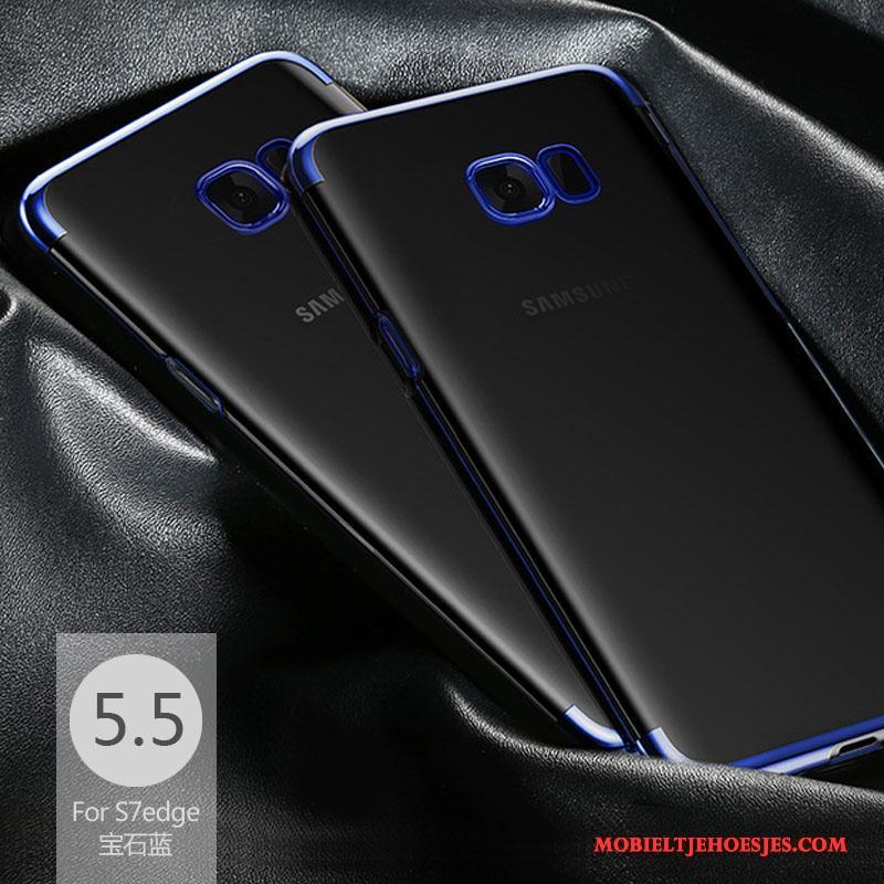 Samsung Galaxy S7 Edge Hoesje Telefoon Dun Zacht Siliconen Anti-fall Ster Groen