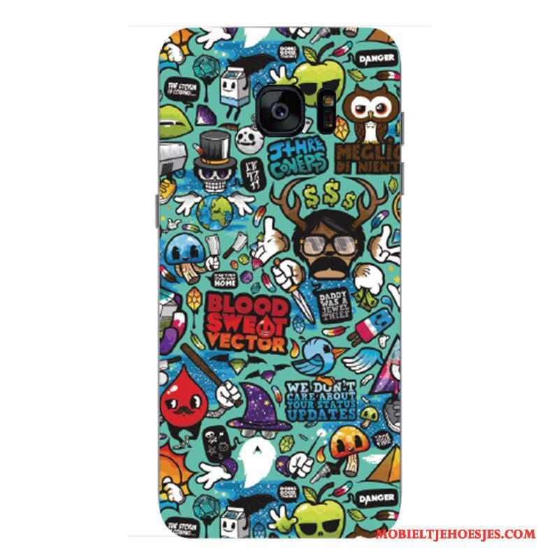 Samsung Galaxy S7 Edge Hoesje Telefoon Lovers Trendy Merk All Inclusive Bescherming Anti-fall Groen