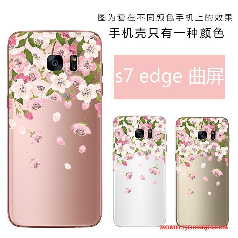 Samsung Galaxy S7 Edge Hoesje Telefoon Siliconen Nieuw Zacht Reliëf Ster Schoonheid