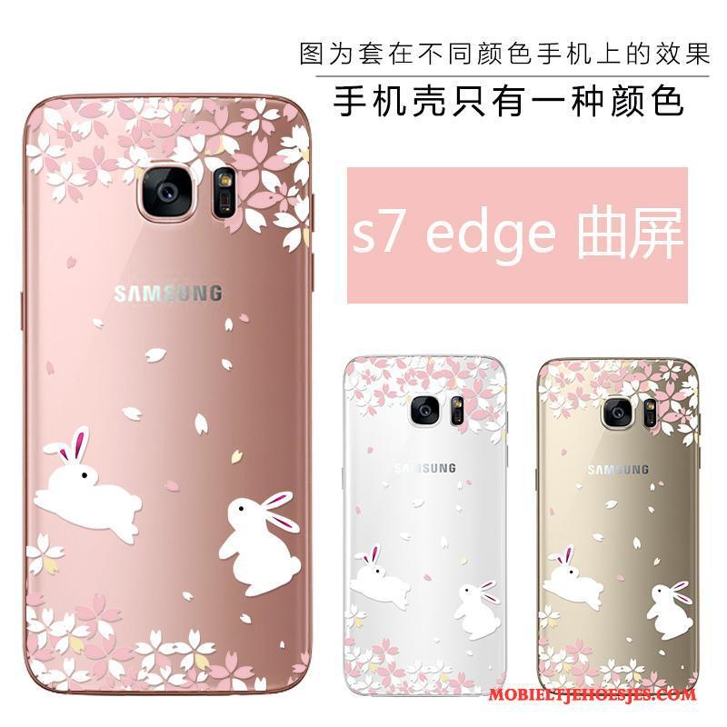 Samsung Galaxy S7 Edge Hoesje Telefoon Siliconen Nieuw Zacht Reliëf Ster Schoonheid