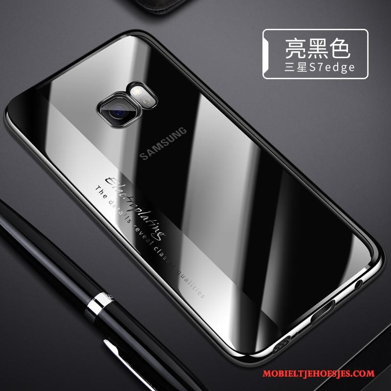 Samsung Galaxy S7 Edge Hoesje Telefoon Zacht Dun Anti-fall Trend Siliconen Doorzichtig