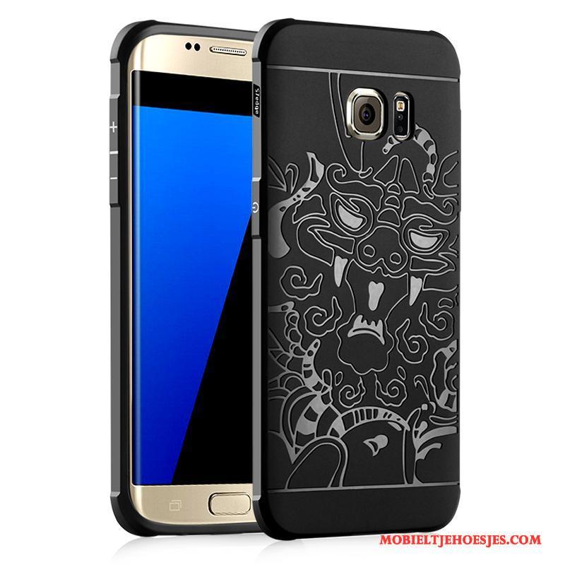 Samsung Galaxy S7 Edge Hoesje Telefoon Zacht Mobiele Telefoon Trend Anti-fall Ster Blauw