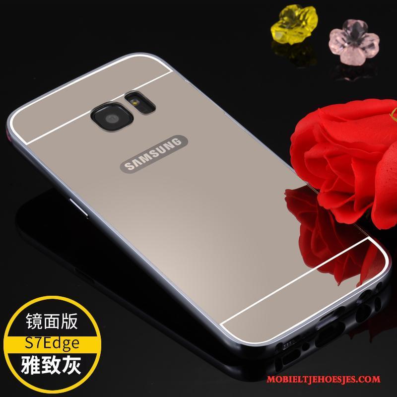 Samsung Galaxy S7 Edge Omlijsting Hoesje Telefoon Anti-fall Ster Bescherming Trend Metaal