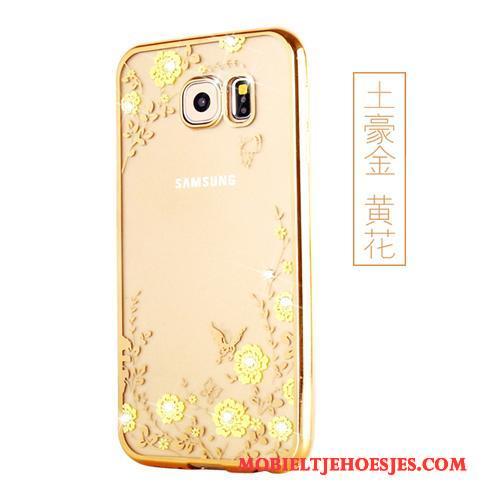 Samsung Galaxy S7 Edge Zacht Hoesje Telefoon Ster Siliconen Bescherming Goud