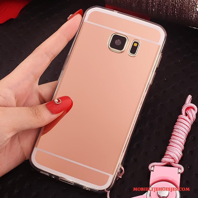 Samsung Galaxy S7 Hanger Anti-fall Hoesje Telefoon Ring Roze Ster All Inclusive